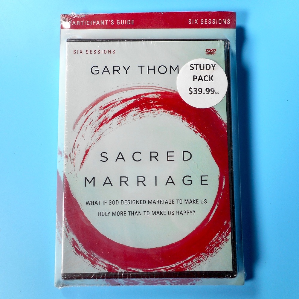 Sacred Marriage Study Pack Gary Thomas Participants Guide Book w DVD 6 Sessions